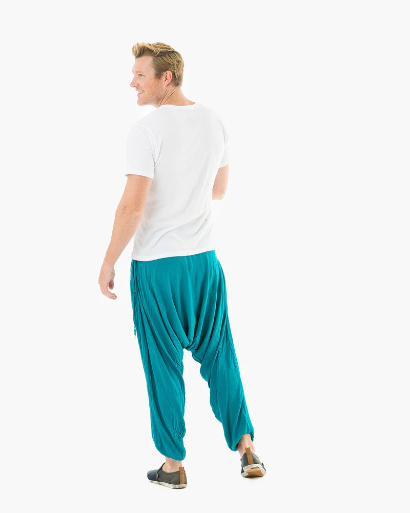 SOLID SAVANNAH HAREM PANTS-SKY BLUE - The Oracle Alchemist