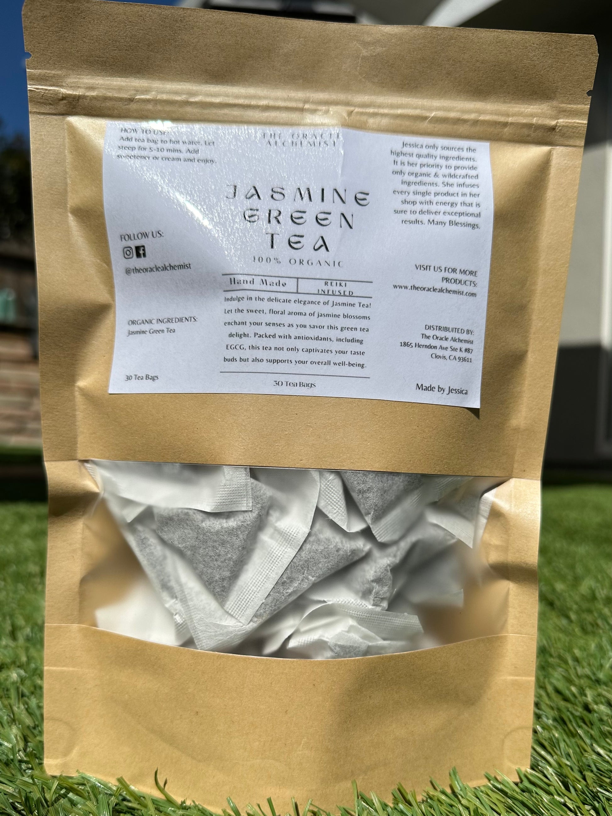 Organic Green Jasmine Tea - The Oracle Alchemist