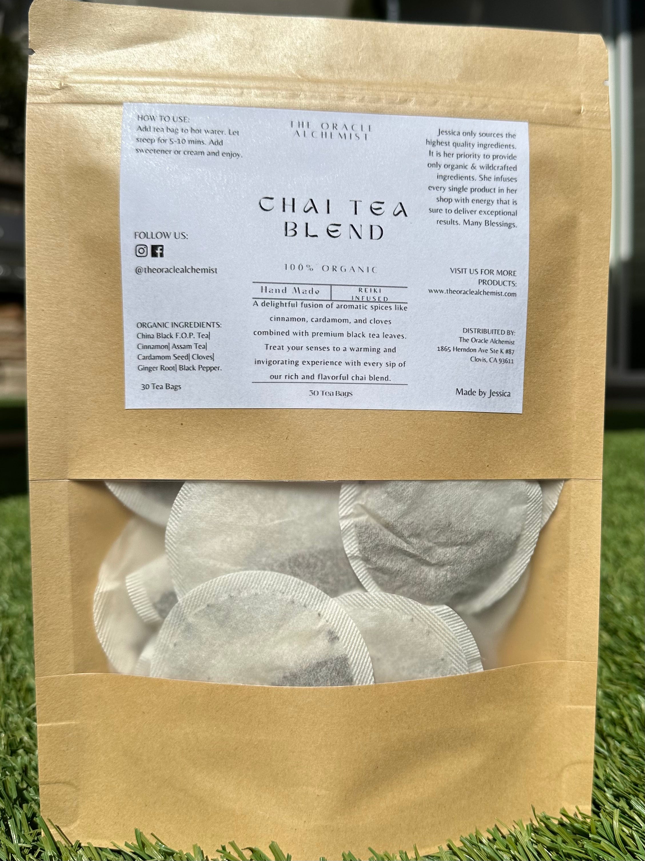 Chai Tea Bags Organic - The Oracle Alchemist