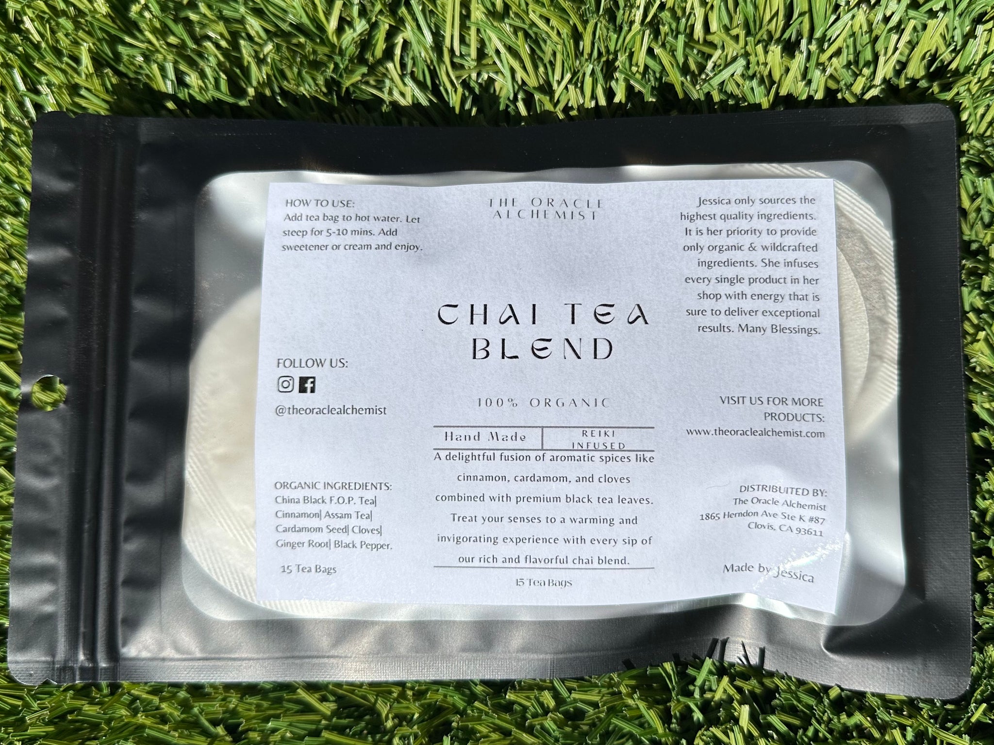 Chai Tea Bags Organic - The Oracle Alchemist