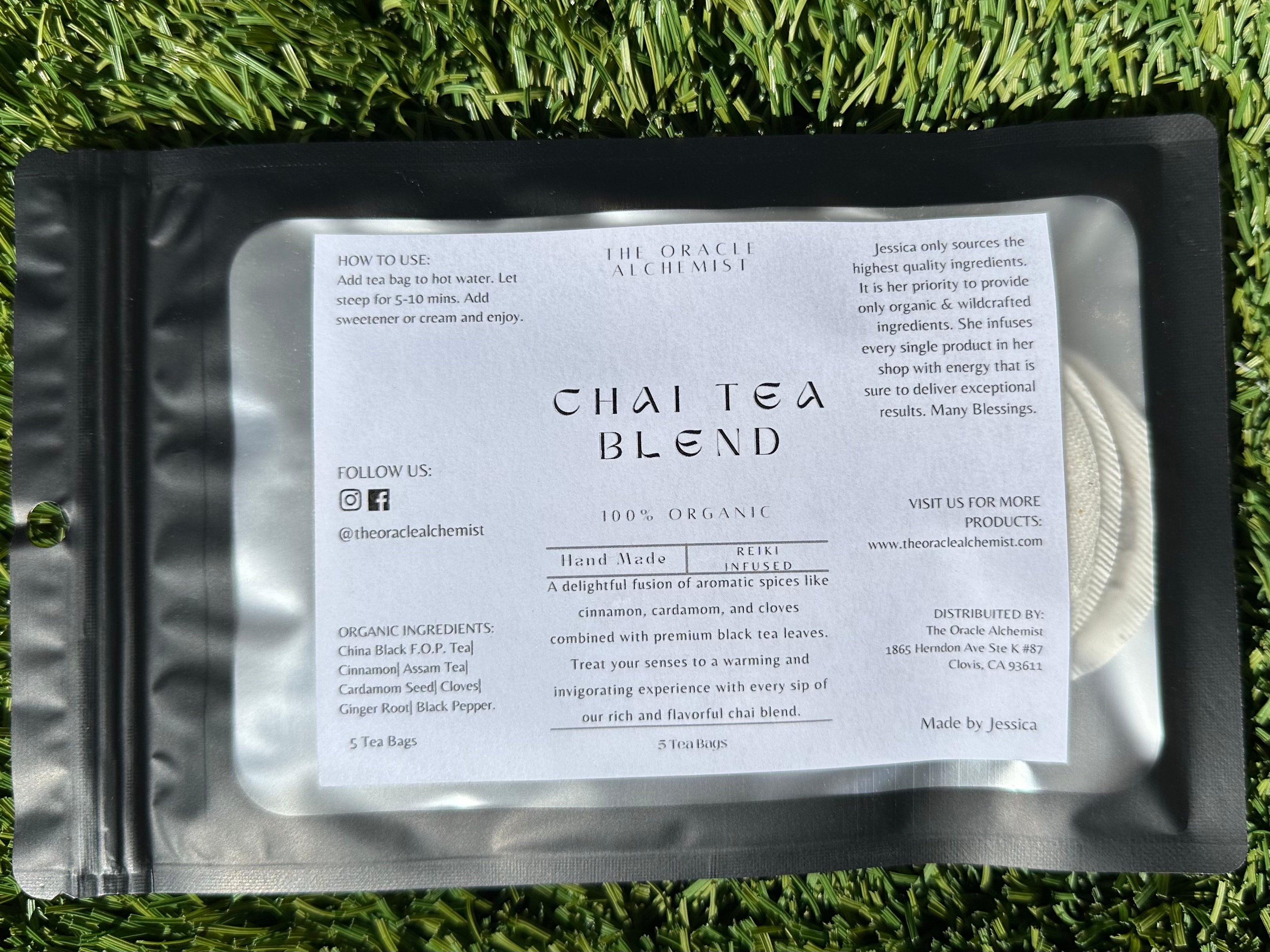 Chai Tea Bags Organic - The Oracle Alchemist